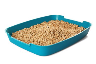 Plastik çöp kutusu dolgu ile  