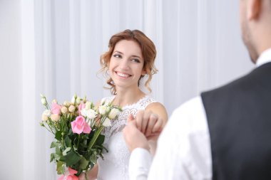 Şirin mutlu evlilik çift 