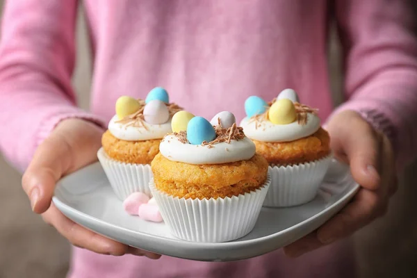 Deliciosos cupcakes de Pascua — Foto de Stock