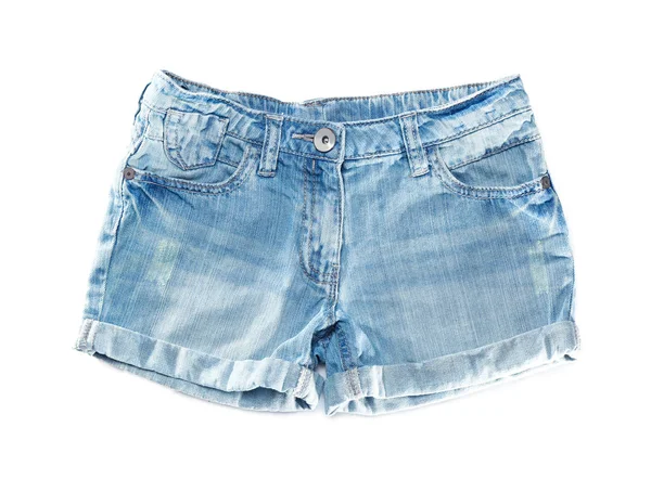 New stylish denim shorts — Stock Photo, Image