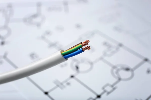 Cable on blurred background — Stock Photo, Image