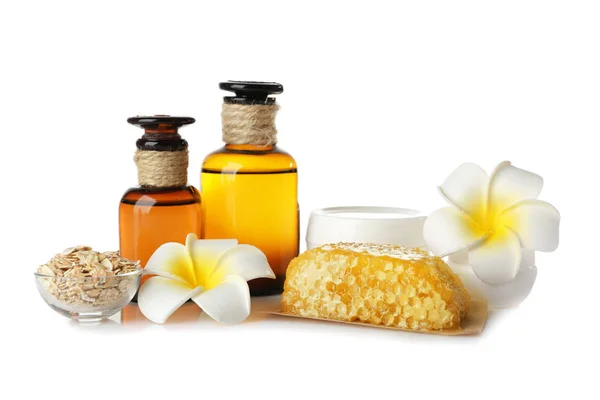 Beautiful honey spa composition — Stock Photo, Image