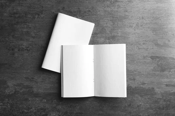 White blank brochures — Stock Photo, Image