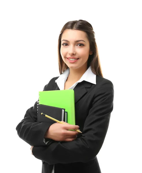 Beautiful young teacher — Stock Photo, Image