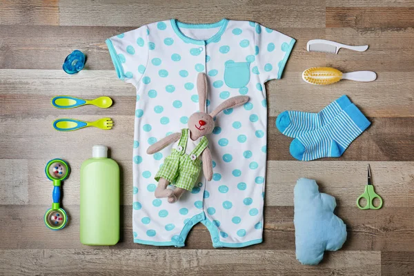 Baby clothes and accessories — Stock Image Baby clothes and accessories Royalty Free Stock Photos