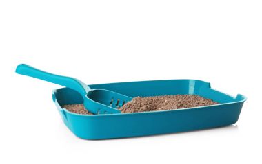 Plastik çöp kutusu dolgu ile  