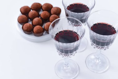 lezzetli çikolata truffles