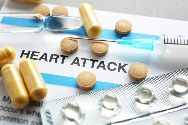 Diagnose hartinfarct — Stockfoto