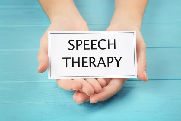 Speech therapy concept. — Stock Photo, Image