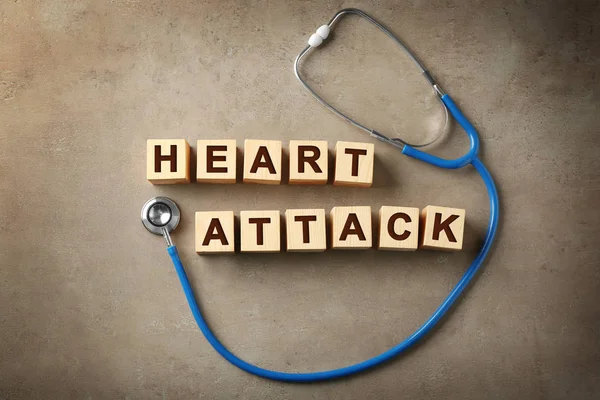 心臓発作医療テンプレート — ストック写真