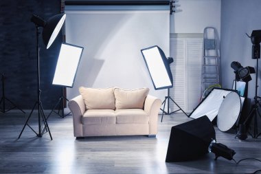 Modern iç ile fotoğraf stüdyosu 
