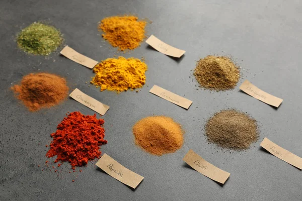 Heaps of various spices — Stock Photo, Image