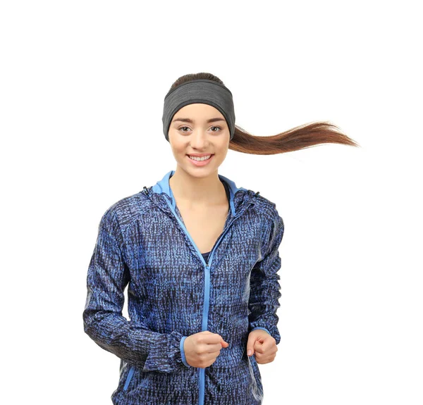 Young woman in sportswear — Stock Photo, Image