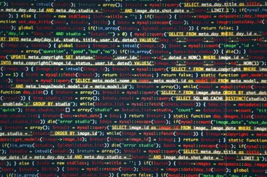 Web sitesi kodları ekranda