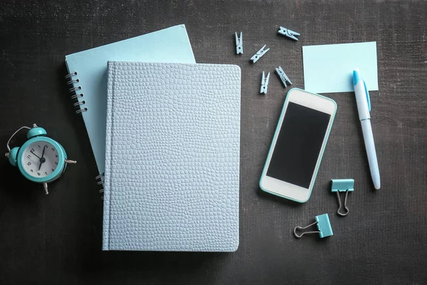 Notebooks and new smartphone — Stock Photo, Image