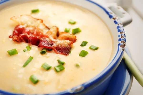 Heerlijke crème soep — Stockfoto