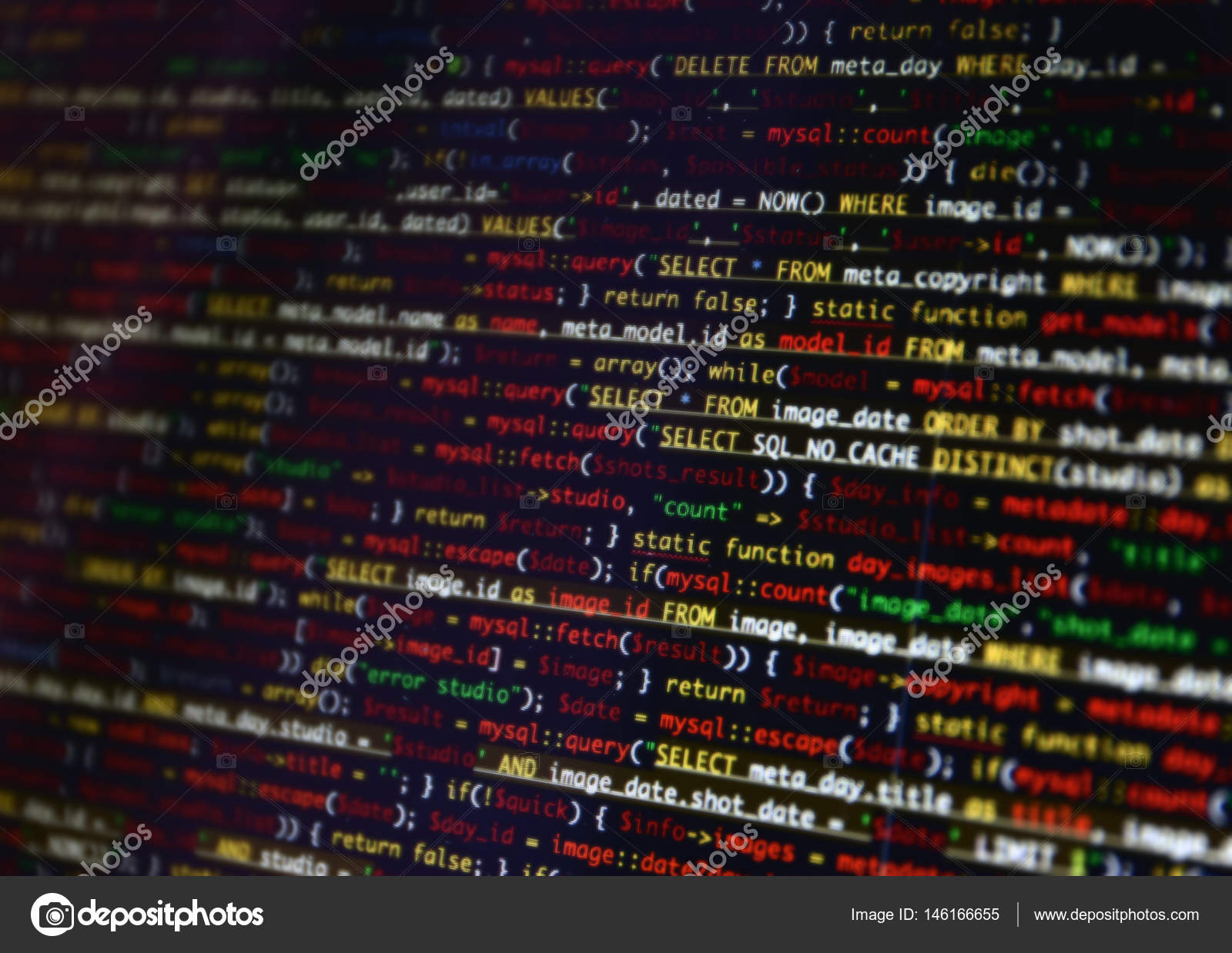 Web site codes on screen — Stock Photo © belchonock #146166655