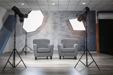 Modern iç ile fotoğraf stüdyosu