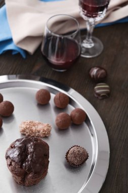 lezzetli çikolatalı tatlılar