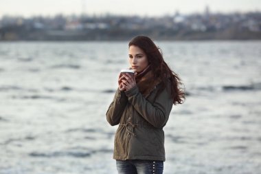 depresif genç kadın  