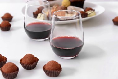 lezzetli çikolata truffles