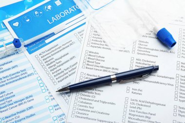 Laboratuvar analiz için öğeleri  
