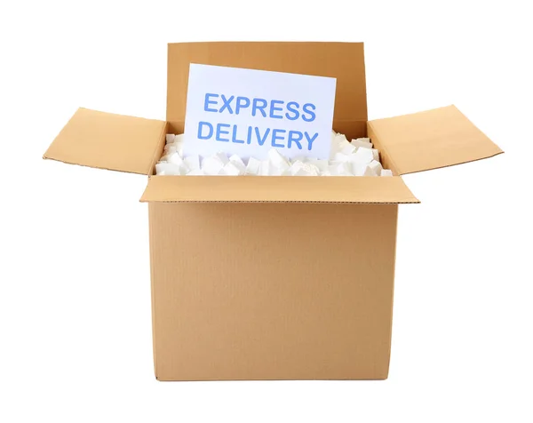 Card with text EXPRESS DELIVERY — Stock Photo, Image