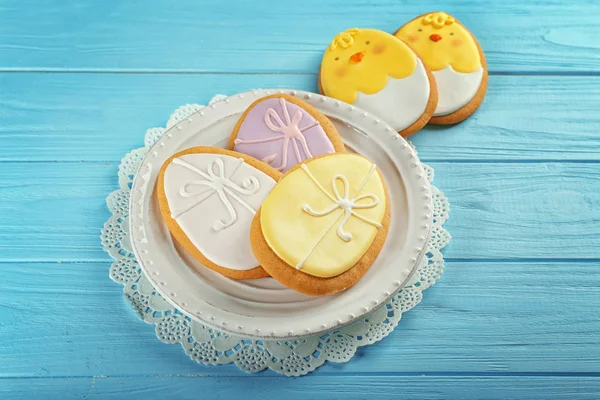 Glazed Easter cookies — Stock Photo, Image