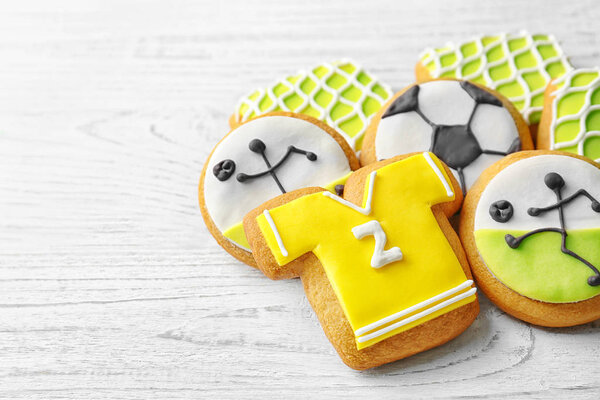 Creative cookies in football style