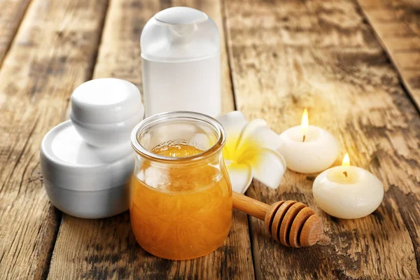 Mooie honing spa samenstelling — Stockfoto