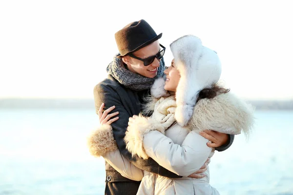 Young couple embracing — Stock Photo, Image