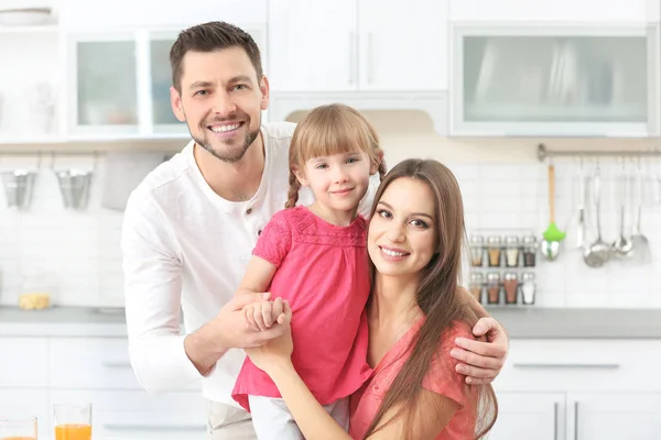 Happy Family Kitchen Home — Stock Photo, Image