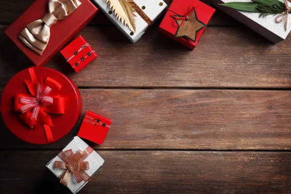 Christmas gift boxes — Stock Photo, Image