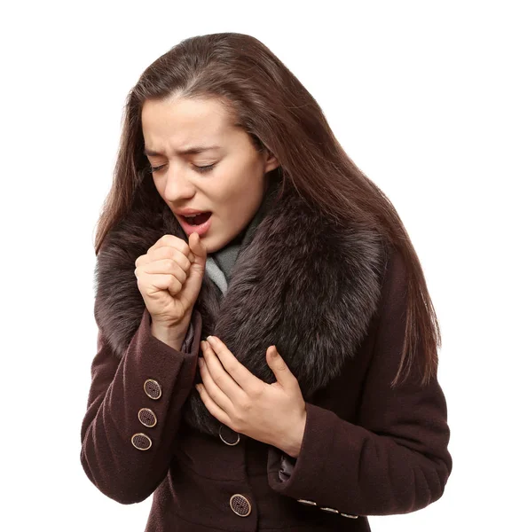 Mujer joven enferma — Foto de Stock