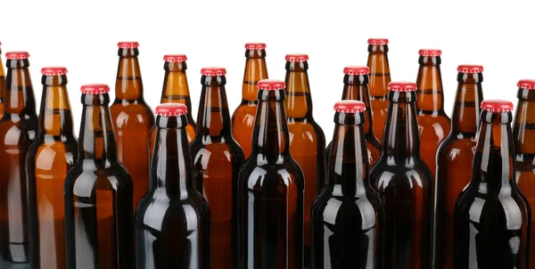 Garrafas de cerveja alcoólica — Fotografia de Stock
