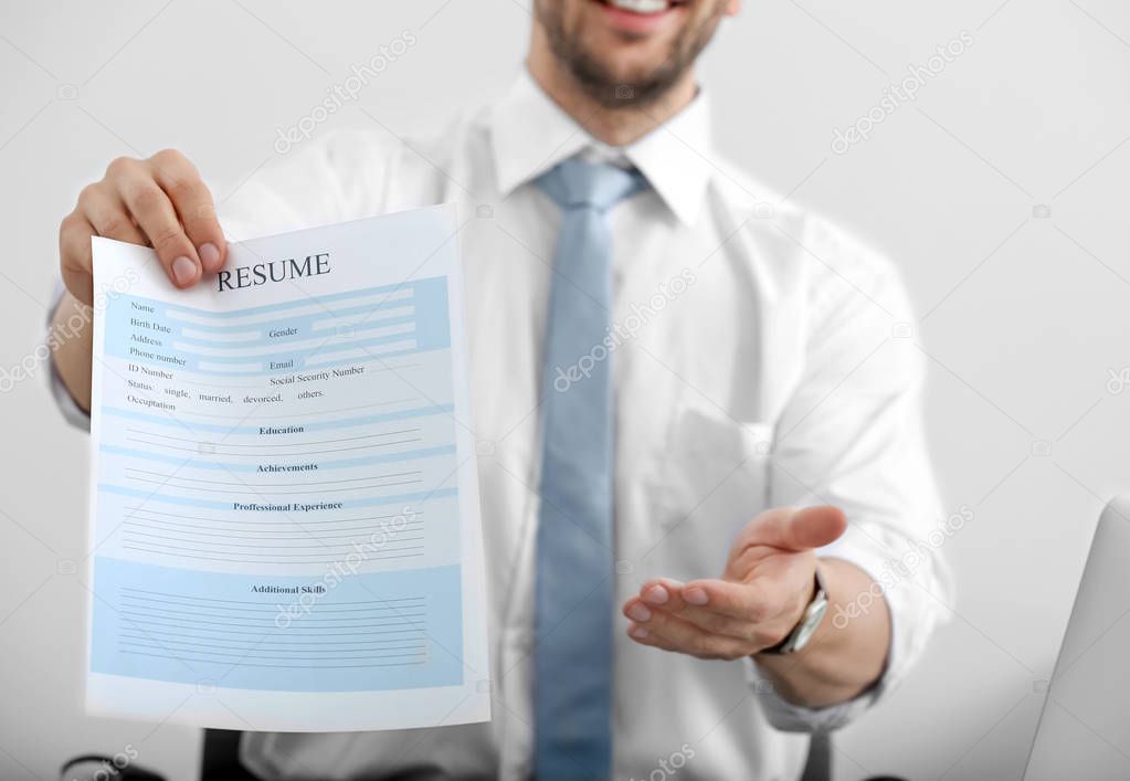 HR manager conducting job interview