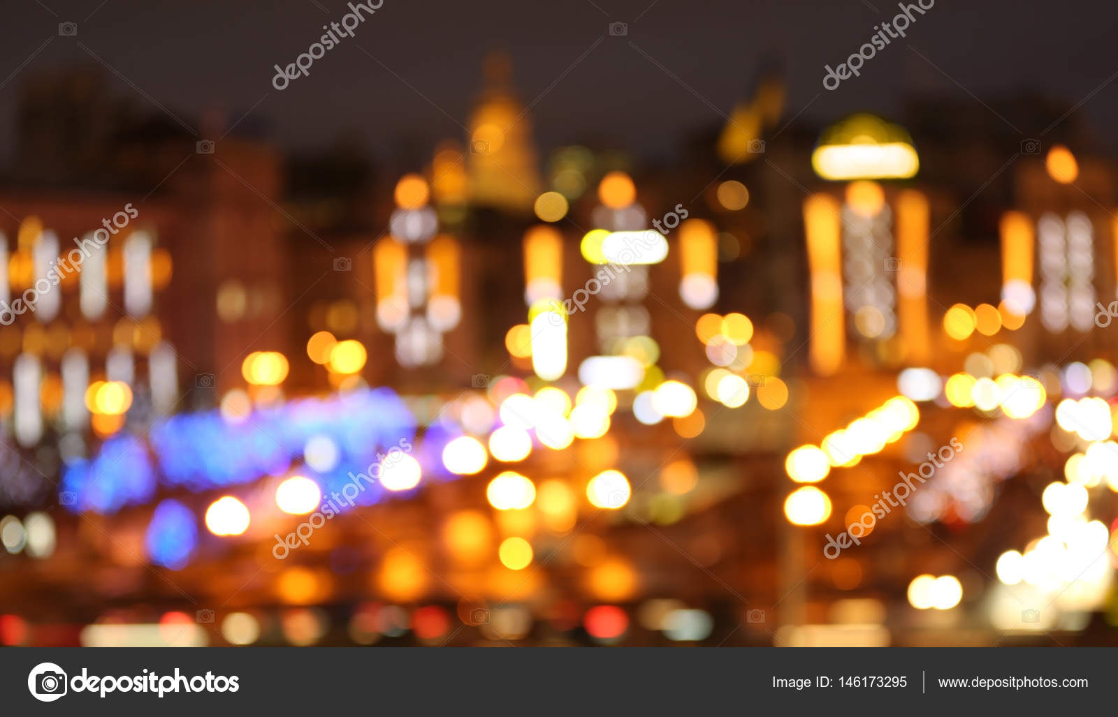 Colorful Night City Lights — Stock Photo © Belchonock 146173295
