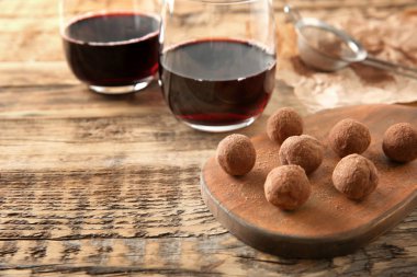 lezzetli çikolata truffles 