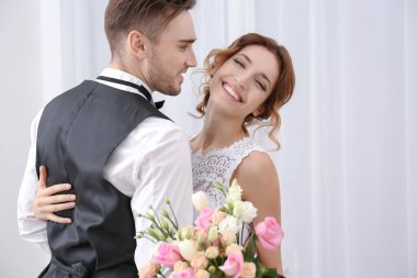Şirin mutlu evlilik çift 
