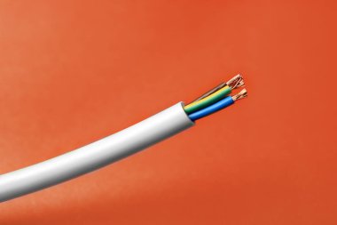 Kablo renk arka plan üzerinde