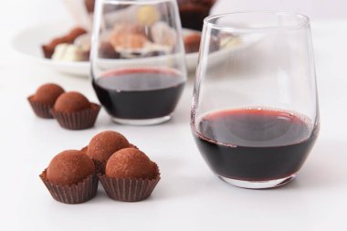 lezzetli çikolata truffles