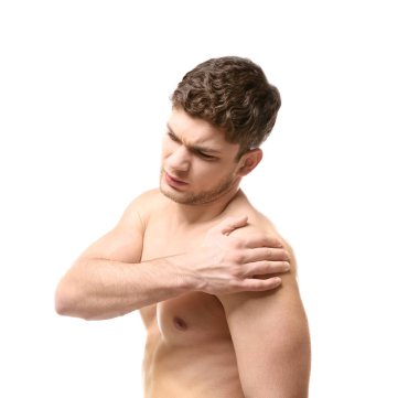 omuz ağrısı muzdarip adam