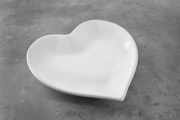 Plate in shape of heart