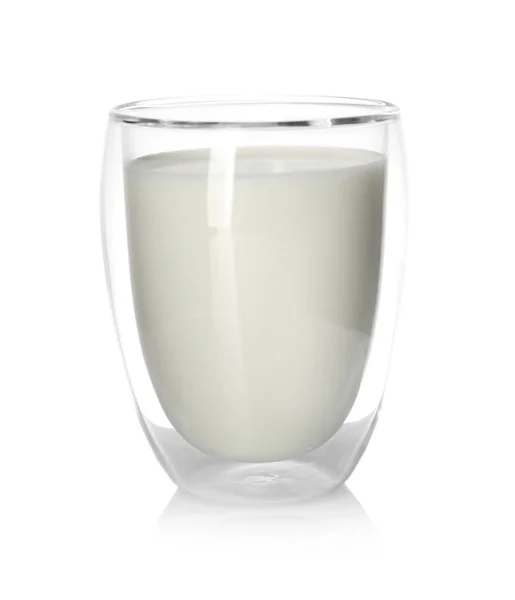 Glass of tasty milk — Stock Photo, Image