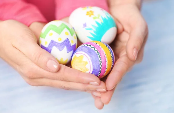 Mother and daughter eggs — Stock Photo, Image