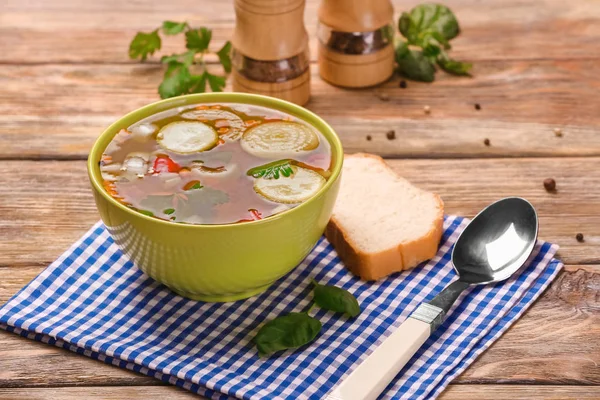 Tigela com sopa de legumes — Fotografia de Stock