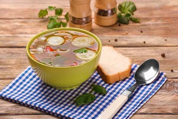 Cuenco con sopa de verduras — Foto de Stock