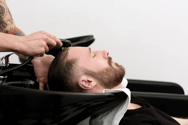 Tvätta Håret Barbershop — Stockfoto