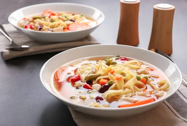 Sopa de tortilla de frango — Fotografia de Stock