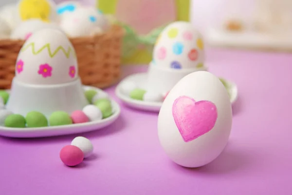 Paskalya yortusu yumurta ve şeker — Stok fotoğraf
